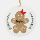 Search for gingerbread girl christmas tree decorations Red