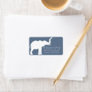 Search for blue elephant return address labels Animal