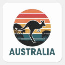 Search for retro australian stickers Kangaroo