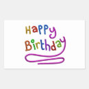 Search for birthday greeting stickers Colourful