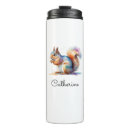 Search for squirrel travel mugs Watercolor