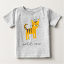 Search for tiger baby shirts Wild one