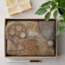 Search for vintage world map tissue paper Steampunk