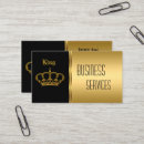 Search for black gold crown business cards King