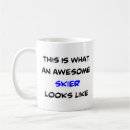 Search for skier coffee mugs Downhill skiing