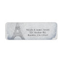 Search for paris wedding return address labels Chic
