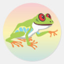Search for red frog stickers Illustration