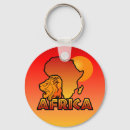Search for africa continent key rings Red