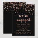 Search for faux rose gold confetti invitations Modern