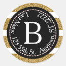 Search for black and gold address stickers Glitter