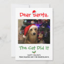 Search for dog and cat christmas cards Santa