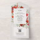 Search for red poppies wedding invitations Floral