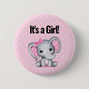 Search for pink elephant badges Baby girl