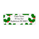 Search for holly leaf return address labels Green