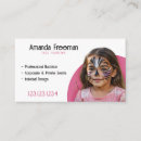 Search for painter artist business cards Facepainter