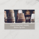 Search for plants business cards Rustic