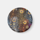 Search for peacock feathers magnets Vintage