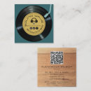 Search for vinyl record business cards Retro