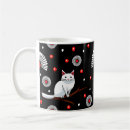 Search for black and white cat art mugs Kitten