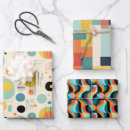 Search for mid century wrapping paper Colorful