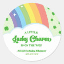 Search for st patricks day round stickers Baby shower