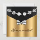 Search for black silver sweet 16 invitations Gold