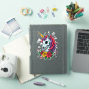 Search for rainbow skull stickers Unicorn