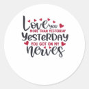 Search for romantic words stickers Classic romance