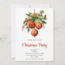 Search for red baubles invitations Festive