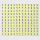 Search for number wrapping paper Purple