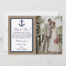 Search for anchor thank you cards Navy blue