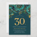 Search for green 30th birthday invitations Adult birthday party