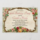 Search for victorian birthday invitations Floral