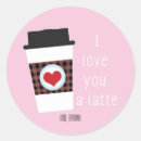 Search for love you a latte stickers Heart