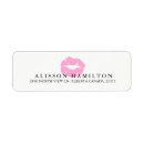 Search for lip print return address labels Pink