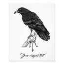 Search for vintage raven art Illustration