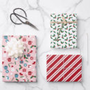 Search for pink green christmas wrapping paper Snowman