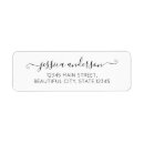 Search for grey and black return address labels Elegant