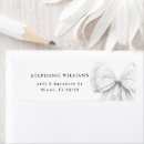 Search for bow wedding return address labels Handwritten script