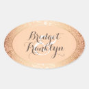 Search for oval wedding stickers Gold