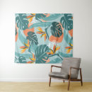 Search for palm leaves tapestries Tropical