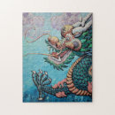 Search for green dragon puzzles Blue