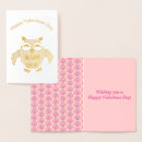 Search for owl puns seasonal cards Pink