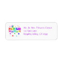 Search for tiara return address labels Girly