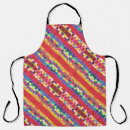 Search for red striped aprons Yellow