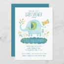 Search for jungle baby boy shower invitations Elephant