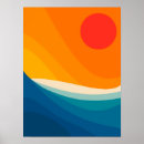Search for minimalist landscape posters Sunrise