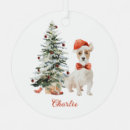 Search for jack russell dog christmas tree decorations Red