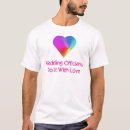 Search for wedding officiants tshirts Marriage