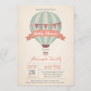 Search for vintage travel baby shower invitations Up up and away